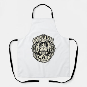 Kaffee Café Katze Lustige Katze Grafik - Kaffee Ca Schürze