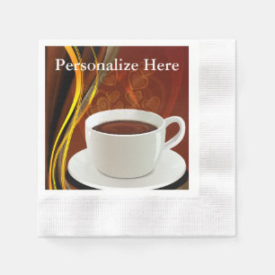 Kaffee-Café-Kunst Serviette