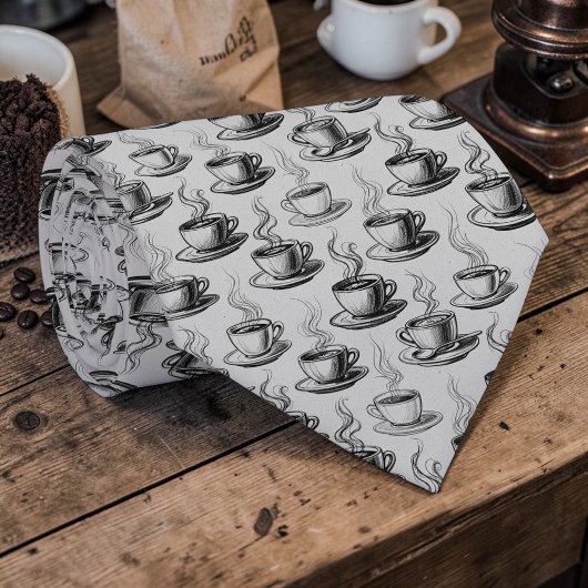 Kaffee Cafe Latte Maßgeschneiderte Krawatte