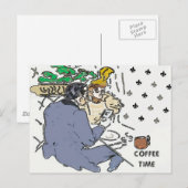 Kaffee Café, Postkarte (Vorne/Hinten)