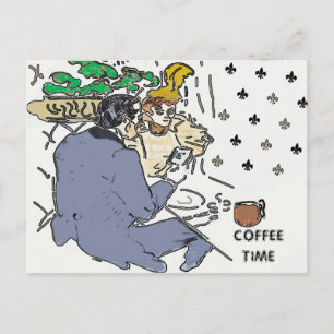 Kaffee Café, Postkarte
