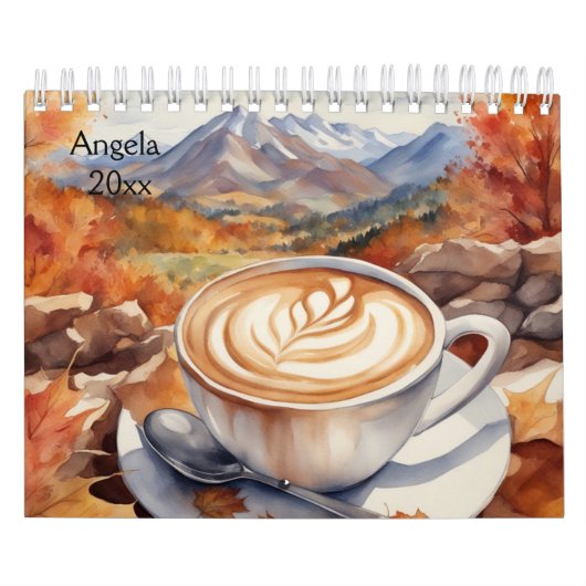 Kaffee, Capaccino, Berge Kalender (Titelbild)
