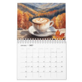 Kaffee, Capaccino, Berge Kalender (Jan 2027)