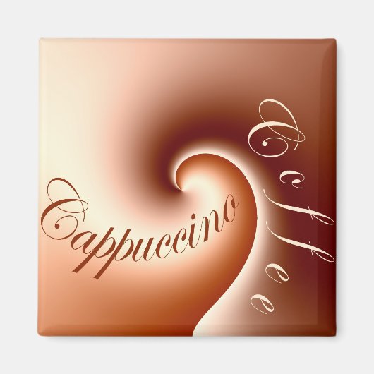 Kaffee Cappuccino - Magnet (Vorne)