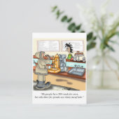 Kaffee Cartoon 9391 Postkarte (Stehend Vorderseite)