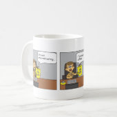 Kaffee-Cartoon Kaffeetasse (Vorderseite Links)