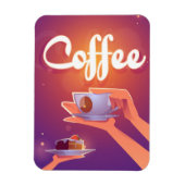 Kaffee-Cartoon Magnet (Vertikal)
