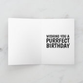 KAFFEE CAT ART BIRTHDAY CARD KARTE (Innenseite)