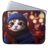 KAFFEE CAT ART LAPTOP SLEEVE (Vorderseite)