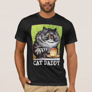 KAFFEE CAT ART MENS CAT DADDY T - SHIRT