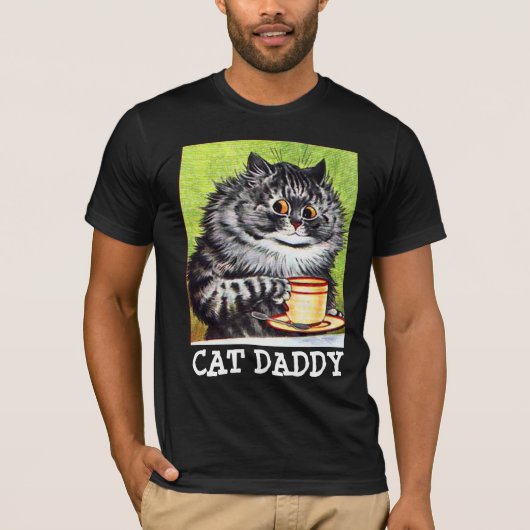 KAFFEE CAT ART MENS CAT DADDY T - SHIRT (Vorderseite)