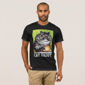 KAFFEE CAT ART MENS CAT DADDY T - SHIRT (Vorne ganz)