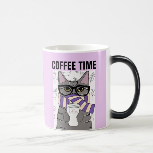 KAFFEE CAT ART, WINTERKAFFEZEIT TASSE (Rechts)