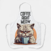KAFFEE CAT-FUNNY KÜCHE SCHÜRZE (Vorderseite)