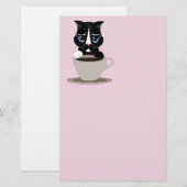 KAFFEE CAT-STATIONERIE BRIEFPAPIER (Vorne/Hinten)