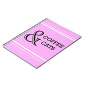Kaffee & Cats Notebook Notizblock (Linke Seite)