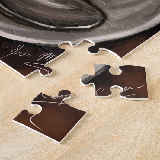 Kaffee Chat Art Puzzle (Seite)