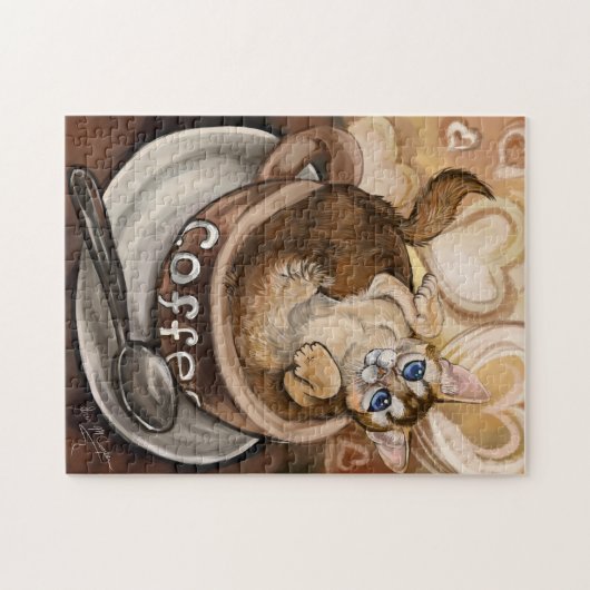 Kaffee Chat Art Puzzle (Horizontal)