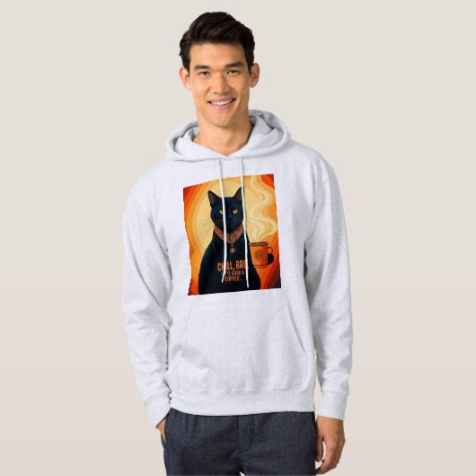 Kaffee Chat Chill Hoodie (Vorne ganz)