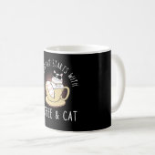 Kaffee Chat Sprichwort Kaffeetasse (VorderseiteRechts)