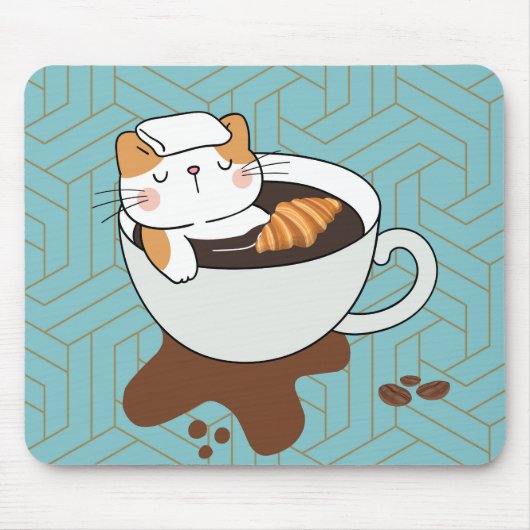 Kaffee Chat Wellness-Center Mousepad (Vorne)