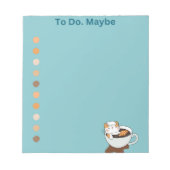 Kaffee Chat Wellness-Center Notizblock (Vorderseite)