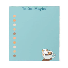 Kaffee Chat Wellness-Center Notizblock