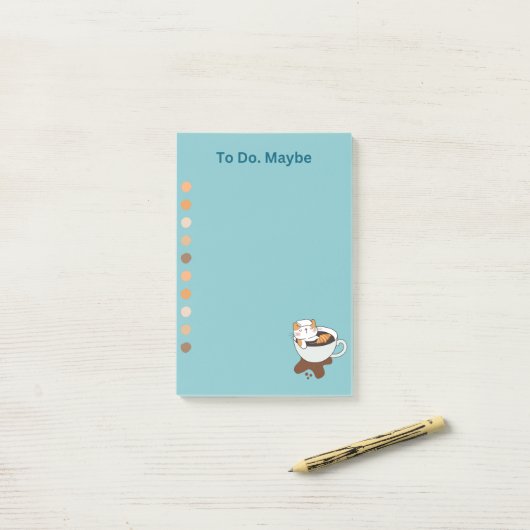 Kaffee Chat Wellness-Center Post-it Klebezettel (Auf Schreibtisch)