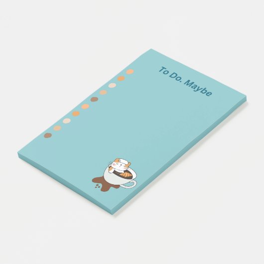 Kaffee Chat Wellness-Center Post-it Klebezettel (angewinkelt)