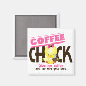 Kaffee Chick 4 Magnet (Vorderseite/Rückseite)
