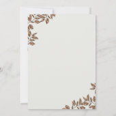 Kaffee Chinoiserie mit Babydusche Party Einladung (Rückseite)