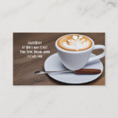 Kaffee & Choc Stirrer Coffee Shop & Punch Visitenkarte (Vorderseite)