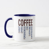 Kaffee Christlich Akronym Tasse (Links)