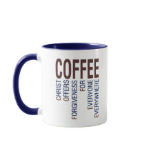 Kaffee Christlich Akronym Tasse