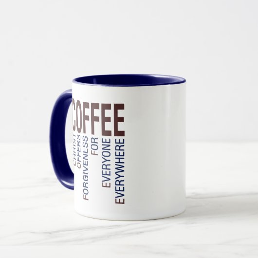 Kaffee Christlich Akronym Tasse (Vorderseite Links)