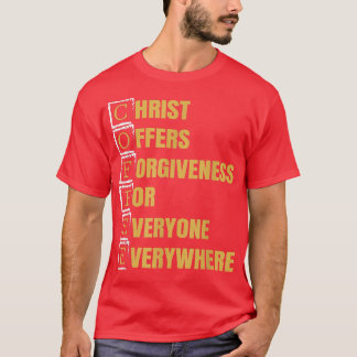 Kaffee Christliche Koffein Lover Geübte Anhänger T-Shirt