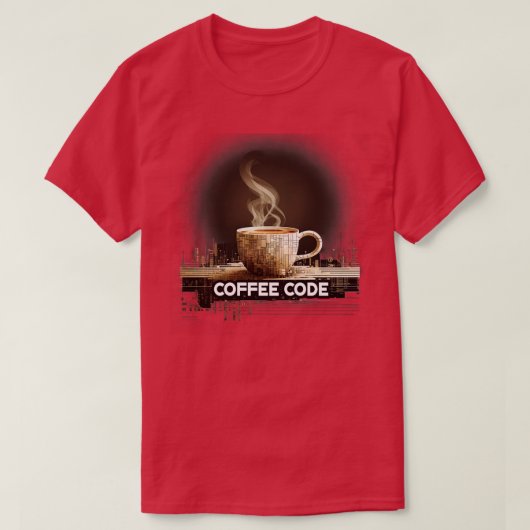 Kaffee-Code 2 T-Shirt (Design vorne)