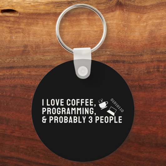 Kaffee & Code Schlüsselanhänger (Vorderseite)