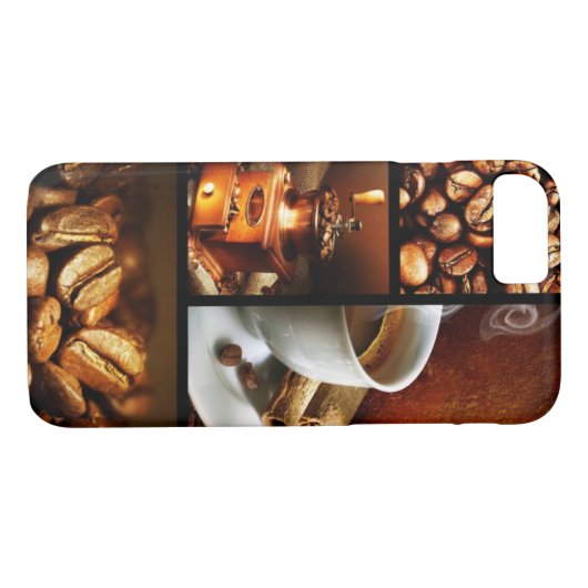 Kaffee-Collage 2 Case-Mate iPhone Hülle (Rückseite (Horizontal))