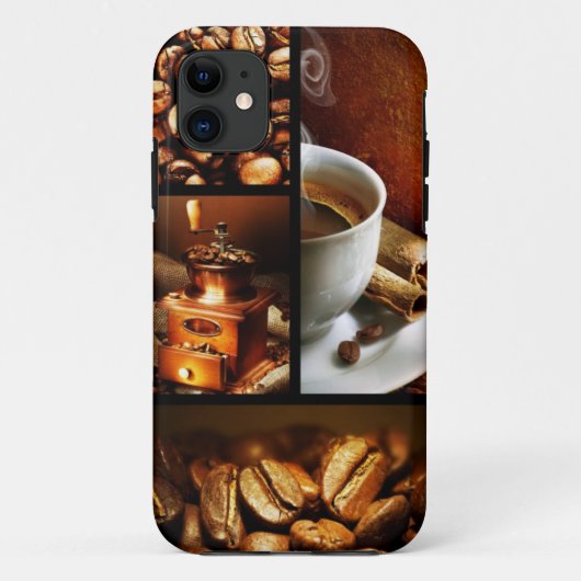 Kaffee-Collage 2 Case-Mate iPhone Hülle (Rückseite)