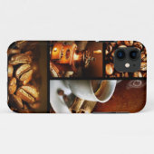 Kaffee-Collage 2 Case-Mate iPhone Hülle (Rückseite (Horizontal))