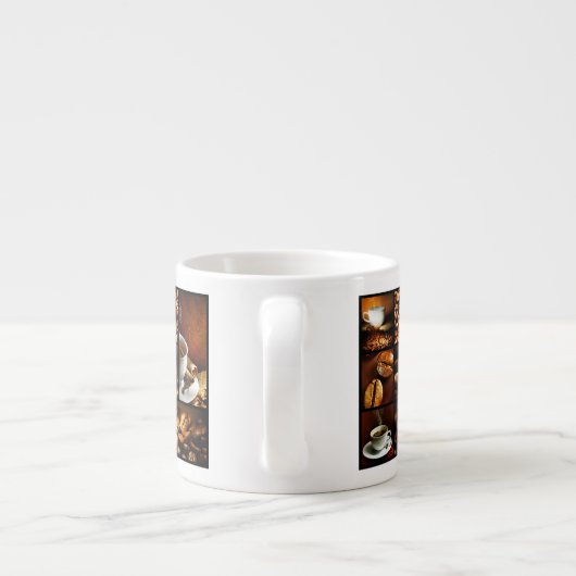 Kaffee-Collage 2 Espressotasse (Rückseite)