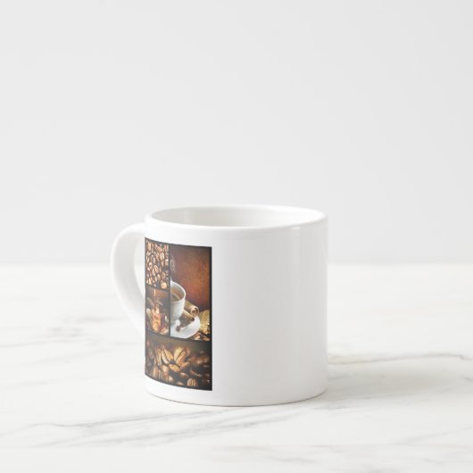 Kaffee-Collage 2 Espressotasse (Vorderseite Links)