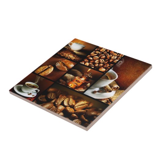 Kaffee-Collage 2 Fliese (Seite)