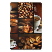 Kaffee-Collage 2 Mini Klemmbrett (Rückseite)