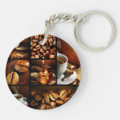 Kaffee-Collage 2 Schlüsselanhänger (Rückseite)
