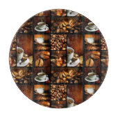 Kaffee-Collage 2 Schneidebrett (Vorderseite)