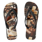 Kaffee-Collage Badesandalen (Fußbett)