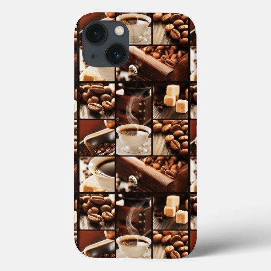 Kaffee-Collage Case-Mate iPhone Hülle (Rückseite)