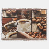 Kaffee-Collage Decke (Vorderseite)